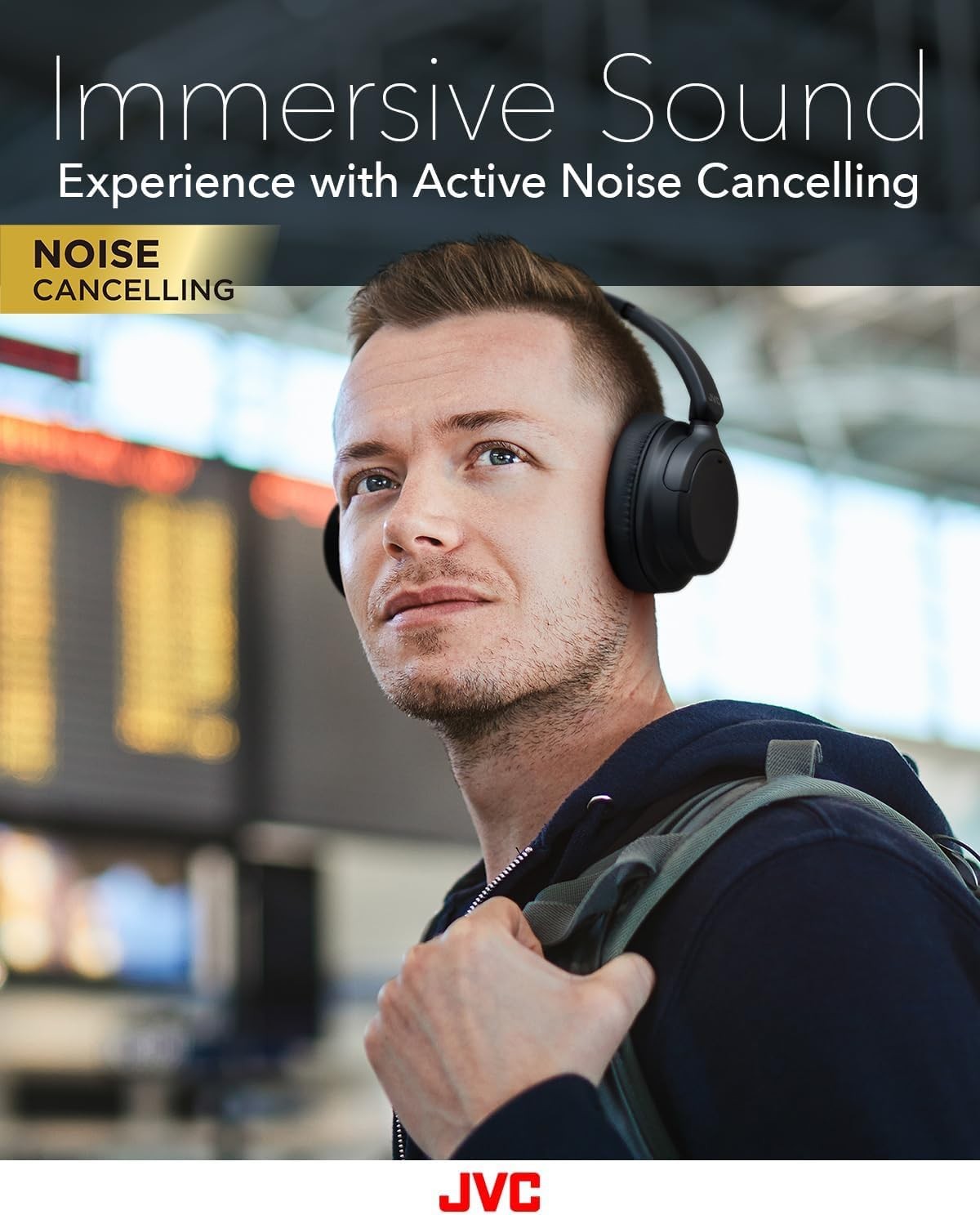 Jvc Noise Cancelling Wireless Headphones 35 Hours Battery Lightweight Comfort