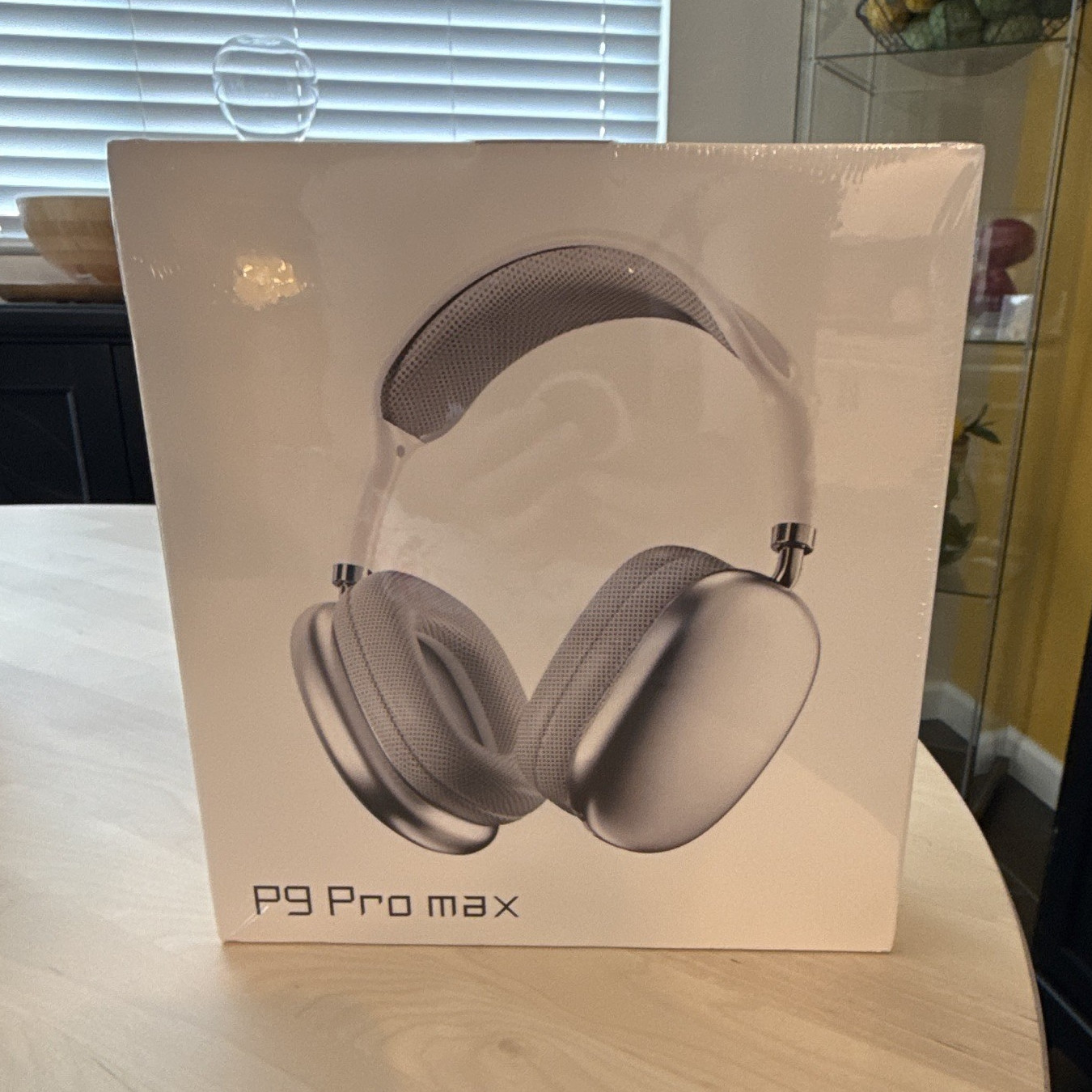 P9 Pro max Bluetooth Wireless Over-Ear Headphones Silver 40mm w/ Mic