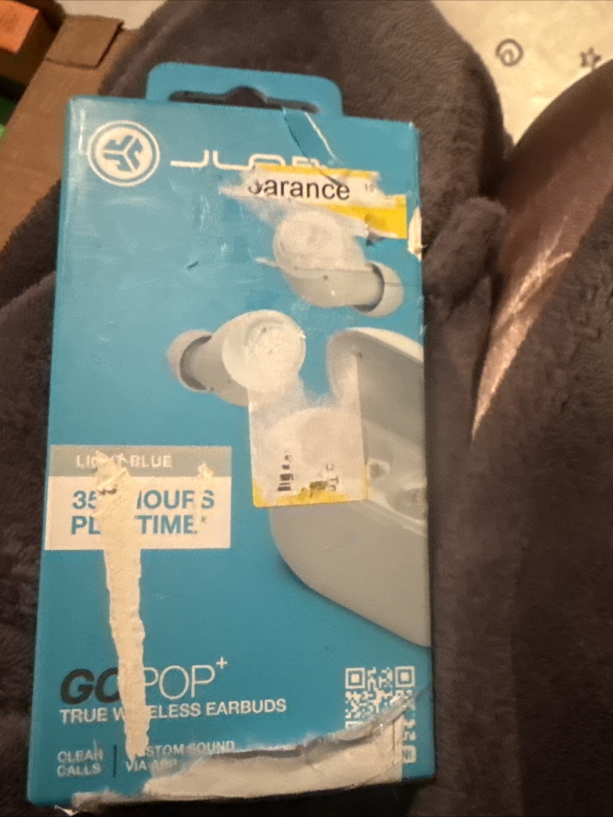 Go Pop+ True Wireless Bluetooth Earbuds Cloud – White – Grade A
