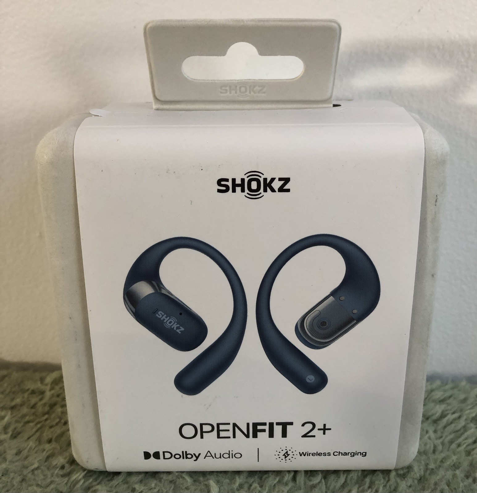 New Shokz – OpenFit 2+ Plus Open-Ear True Wireless Bluetooth Earbuds Stone Blue