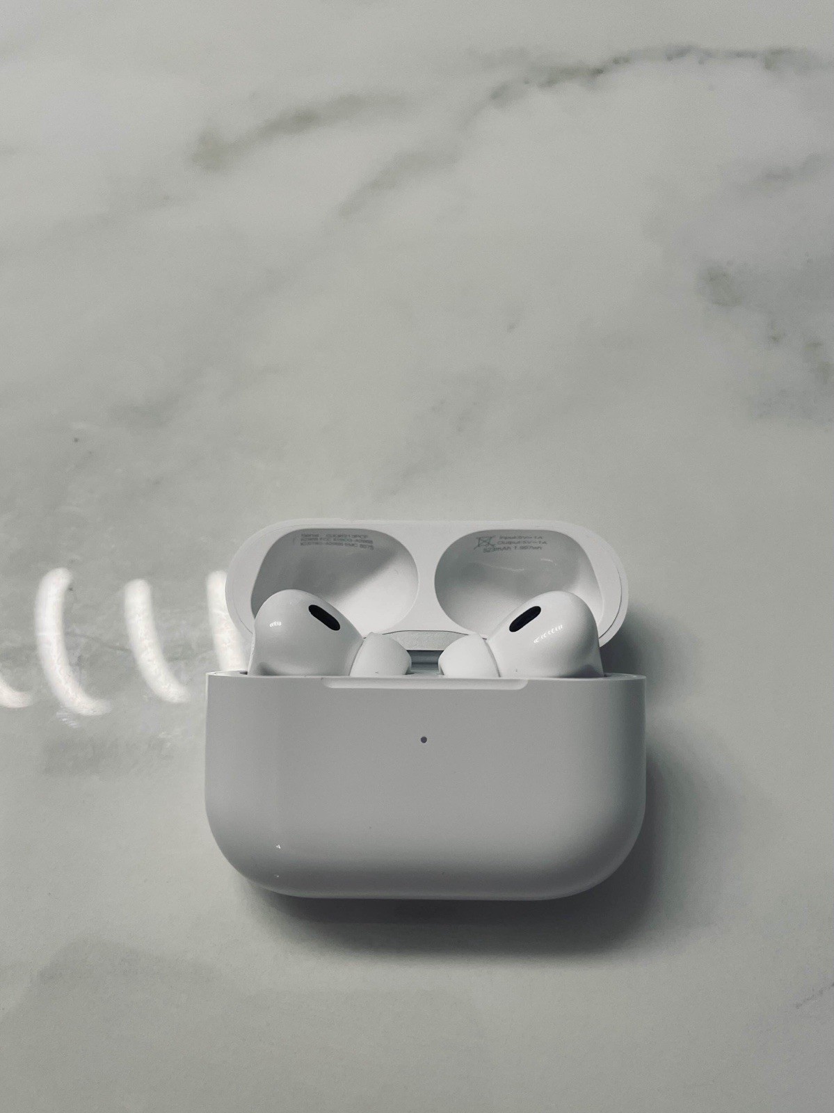 Apple AirPods Pro 2nd Gen White Earbuds w/ Charging Case, ANC, Adaptive