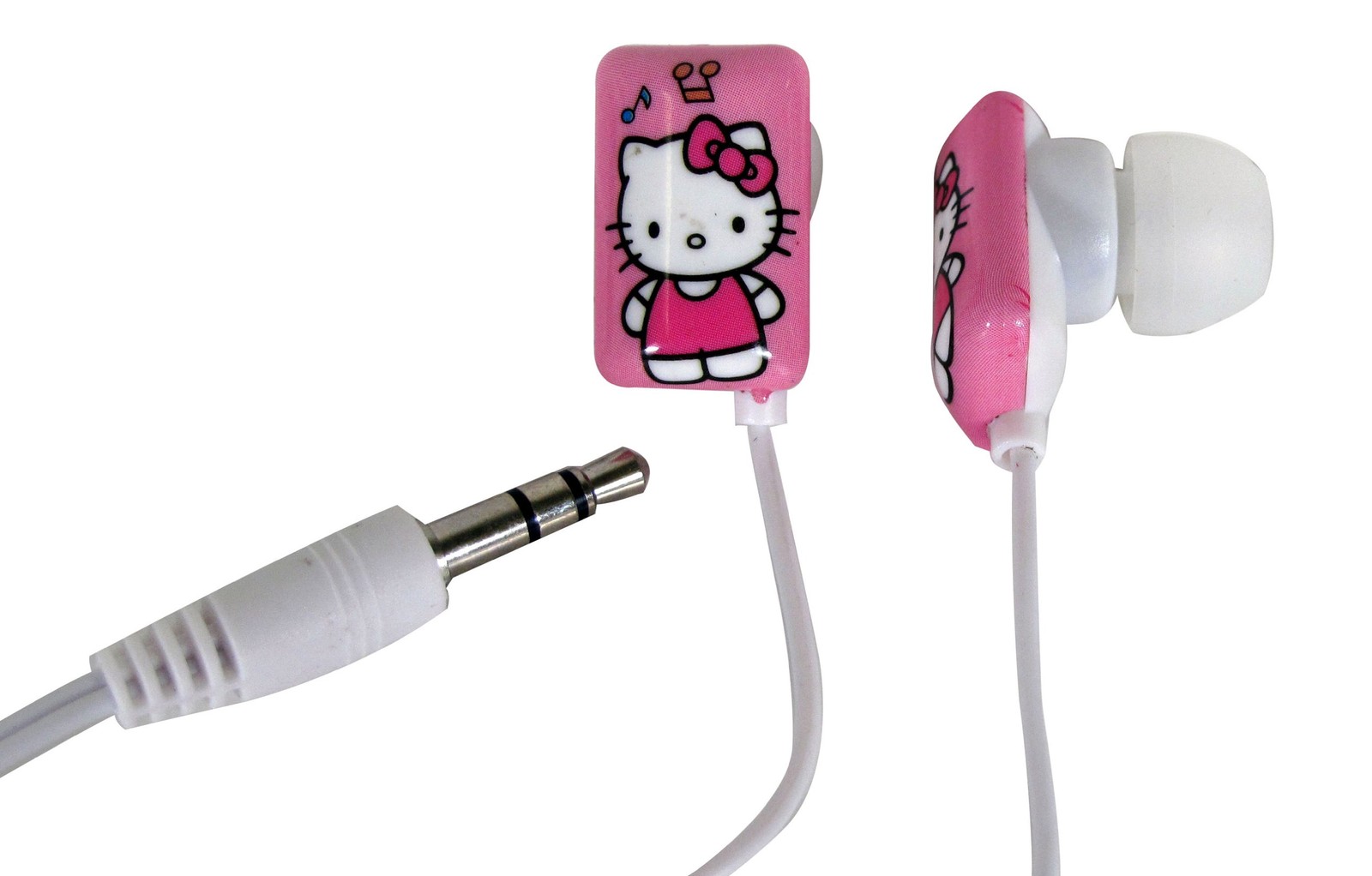 Hello Kitty Earbuds Pink Headphones Compatible with MP3 CD Players iPhones