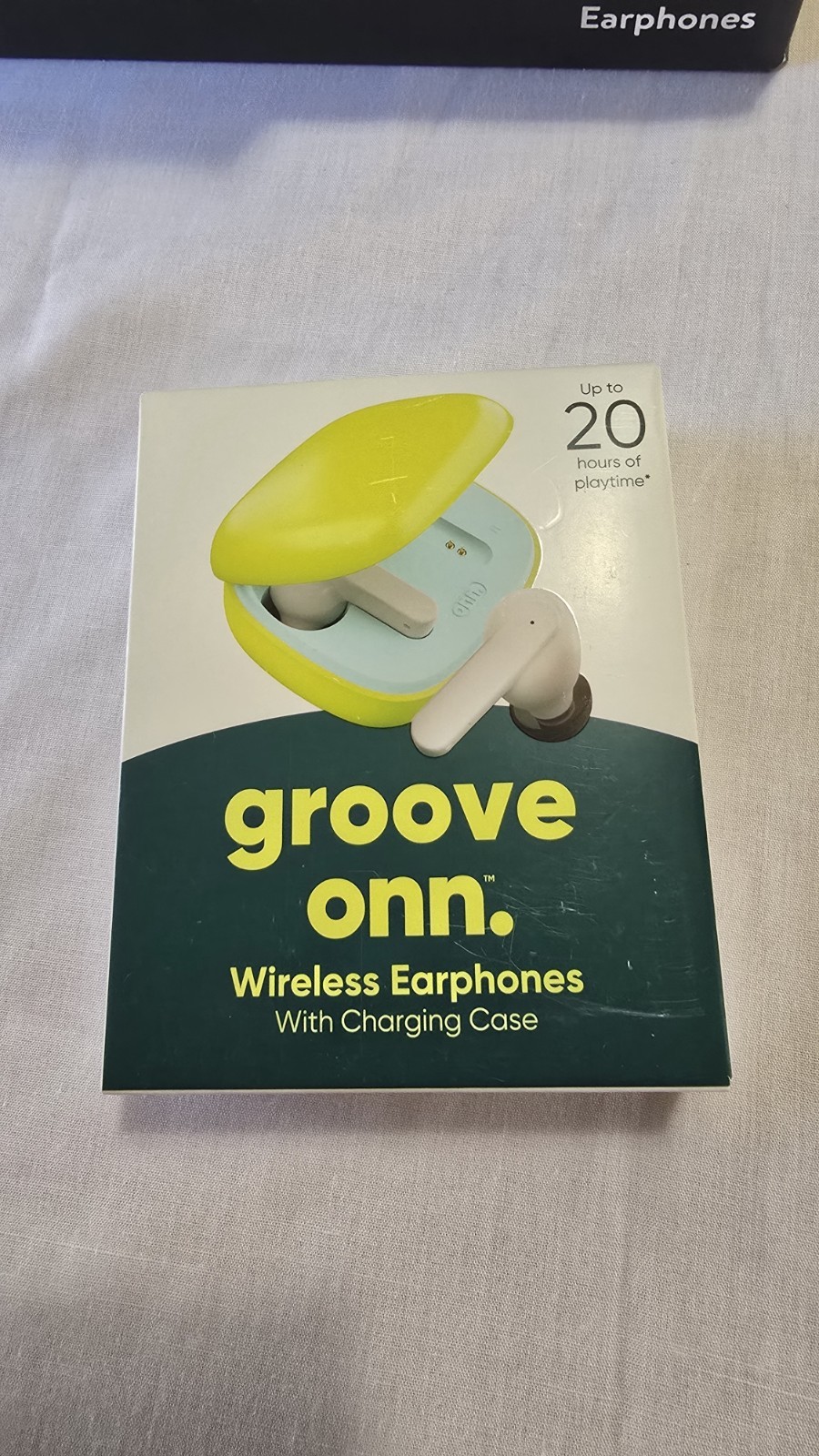 ONN Groove Wireless Bluetooth In-Ear Earphones Green/Blue/ Charging Case