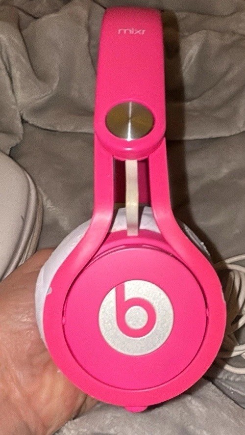 Beats by Dr. Dre Beats MIXR Over the Head DJ Wired Headphones – Pink White
