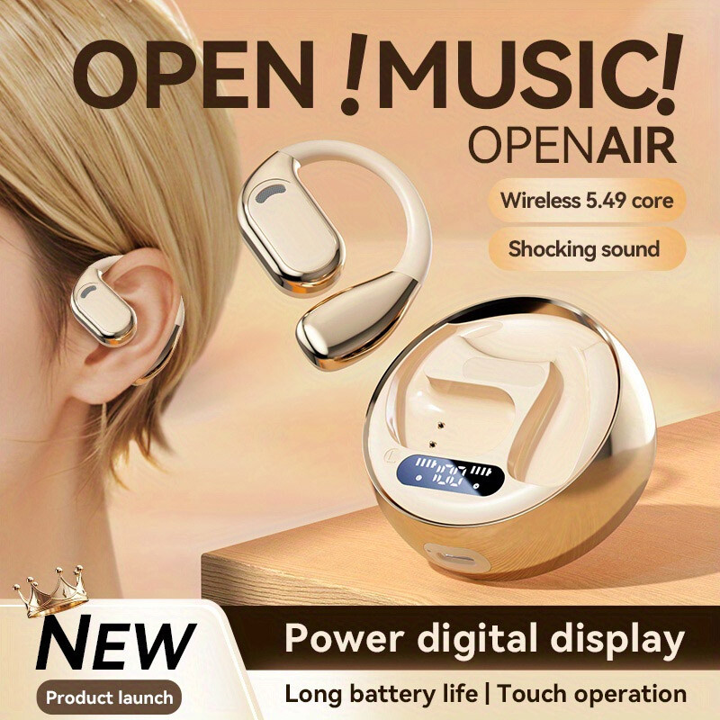 Wireless Bluetooth Earphones Bass Headphones Sport Gym Running Earbuds Ear Hook