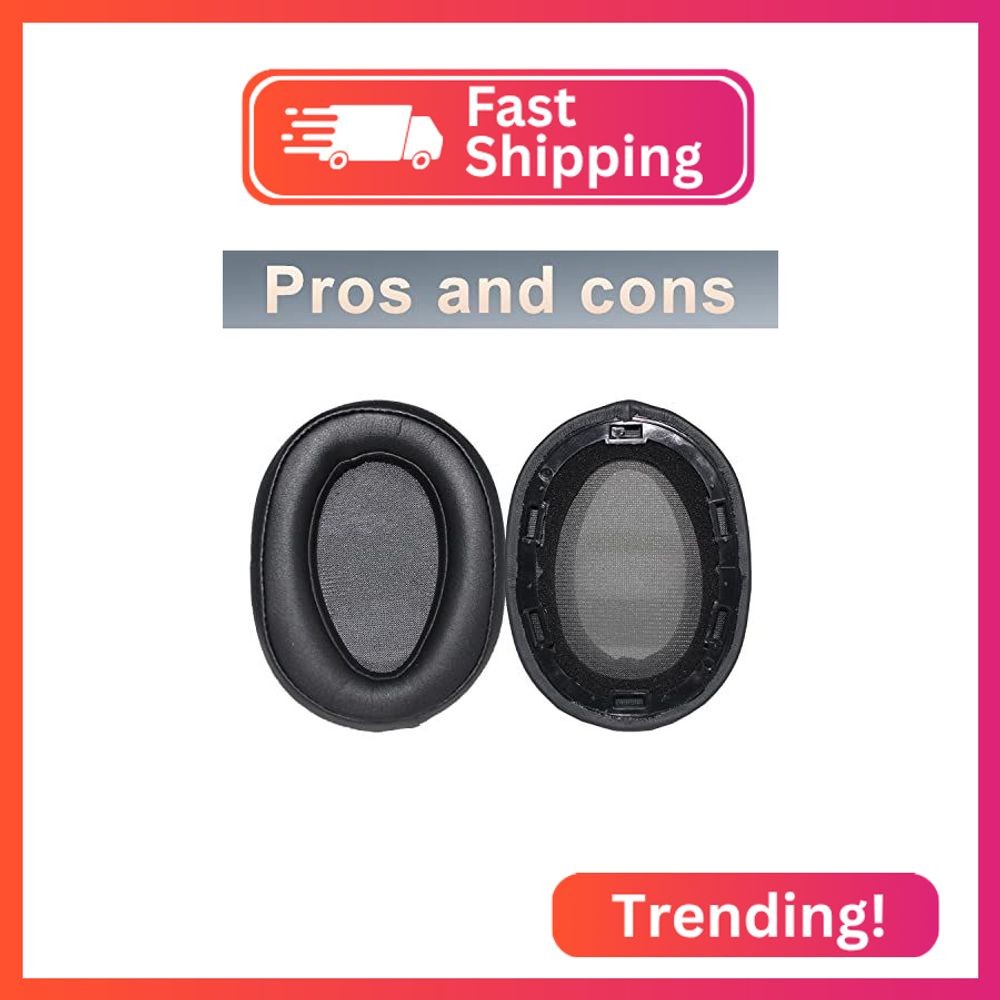 WH-H900N Replacement Ear Pads Protein PU Leather Ear Cushion Compatible with Son