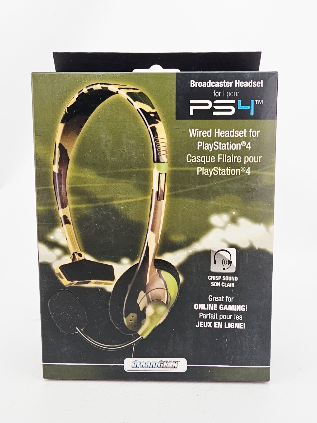 WB DreamGear DGPS4-6420 PS4 Broadcaster Game Headset Boom Mic Camo