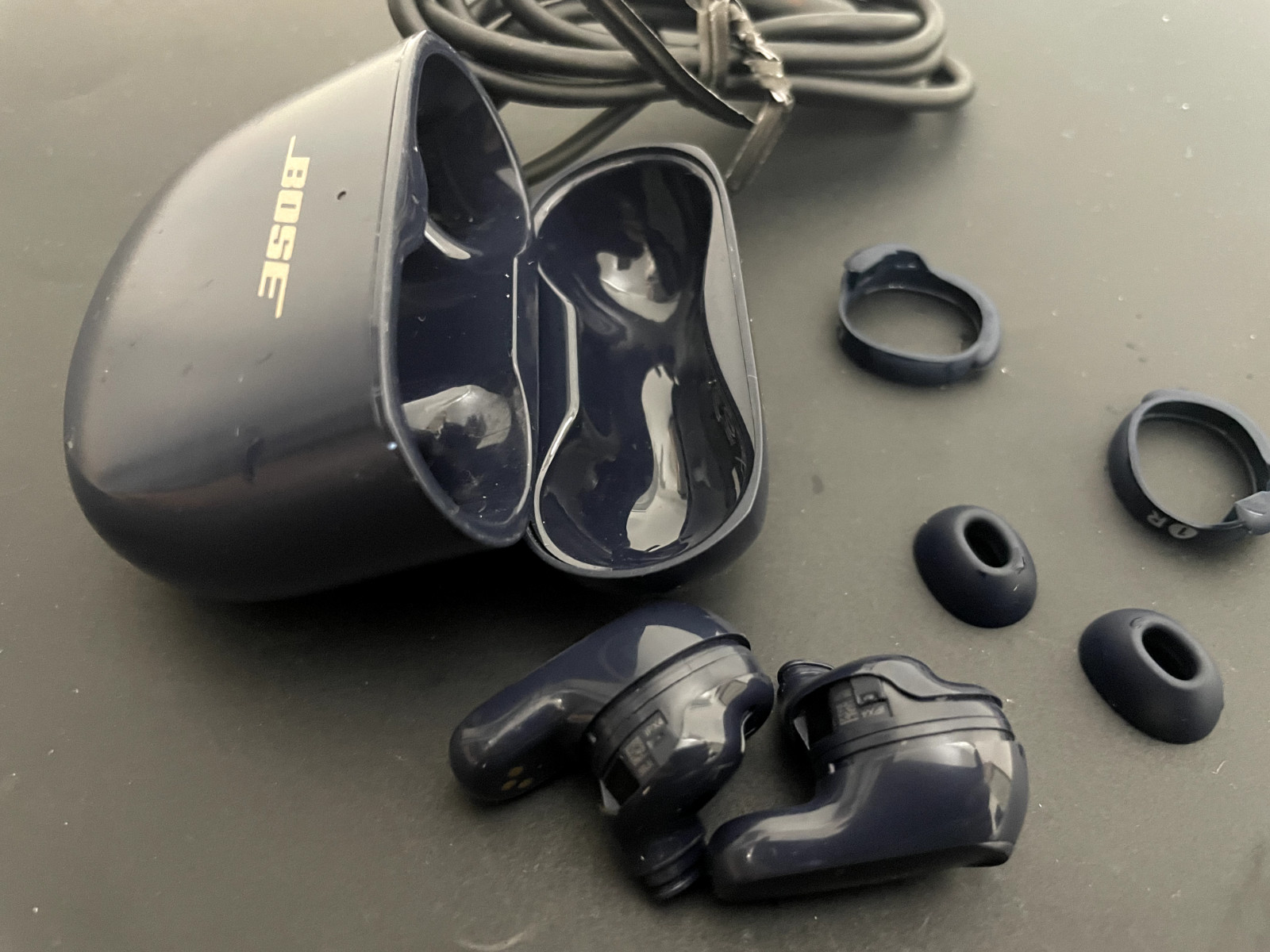 Bose QuietComfort Earbuds II Noise-Cancelling Earbuds Blue – Excellent
