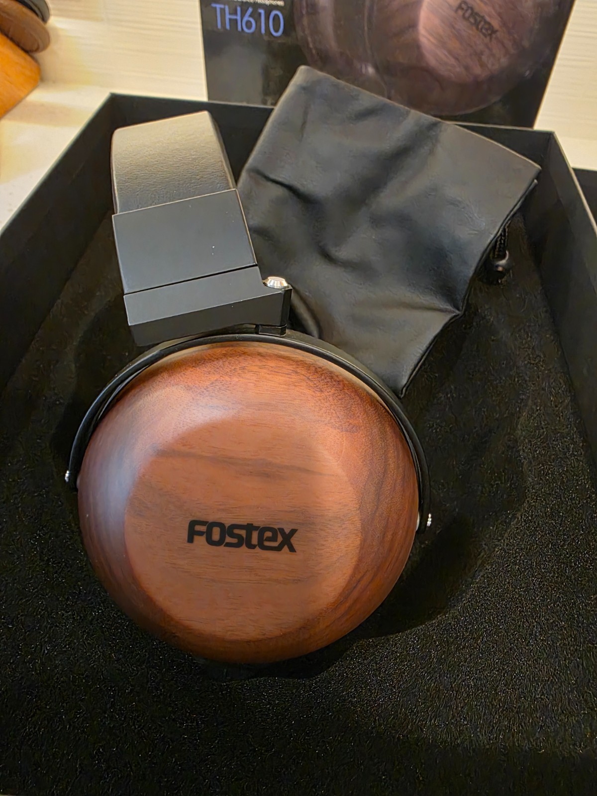 Fostex TH610 Premium Headphones -Complete in box – Walnut Wood Cups – USED
