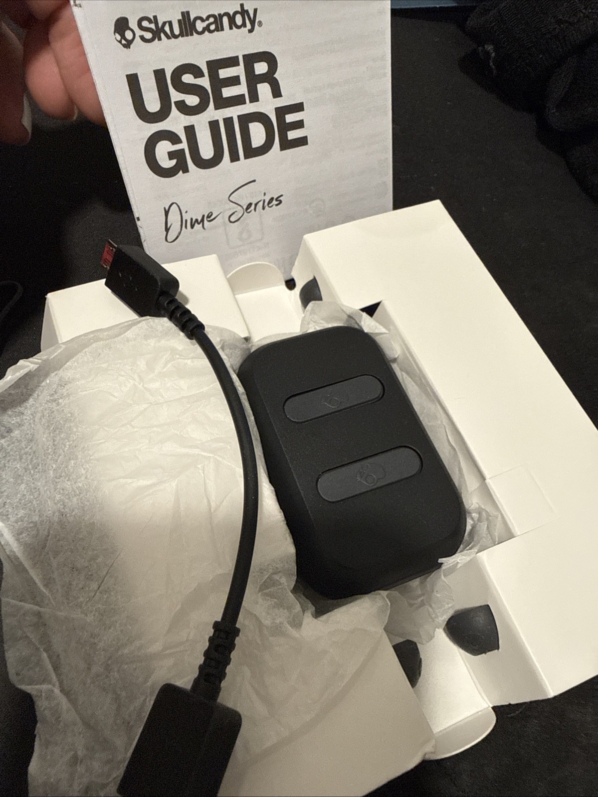 Skullcandy Dime True Bluetooth Headphones – True Black – open Box