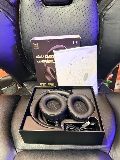 Hybrid Active Noise Cancelling Headphones U8 Clear Calls 120 Hrs Long Play Time