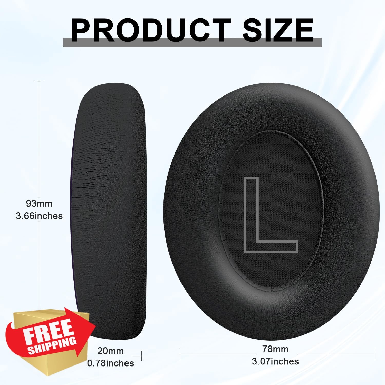 Anker Soundcore Life 2 Q20 Q20+ Q20I Q20BT Replacement Earpads Black