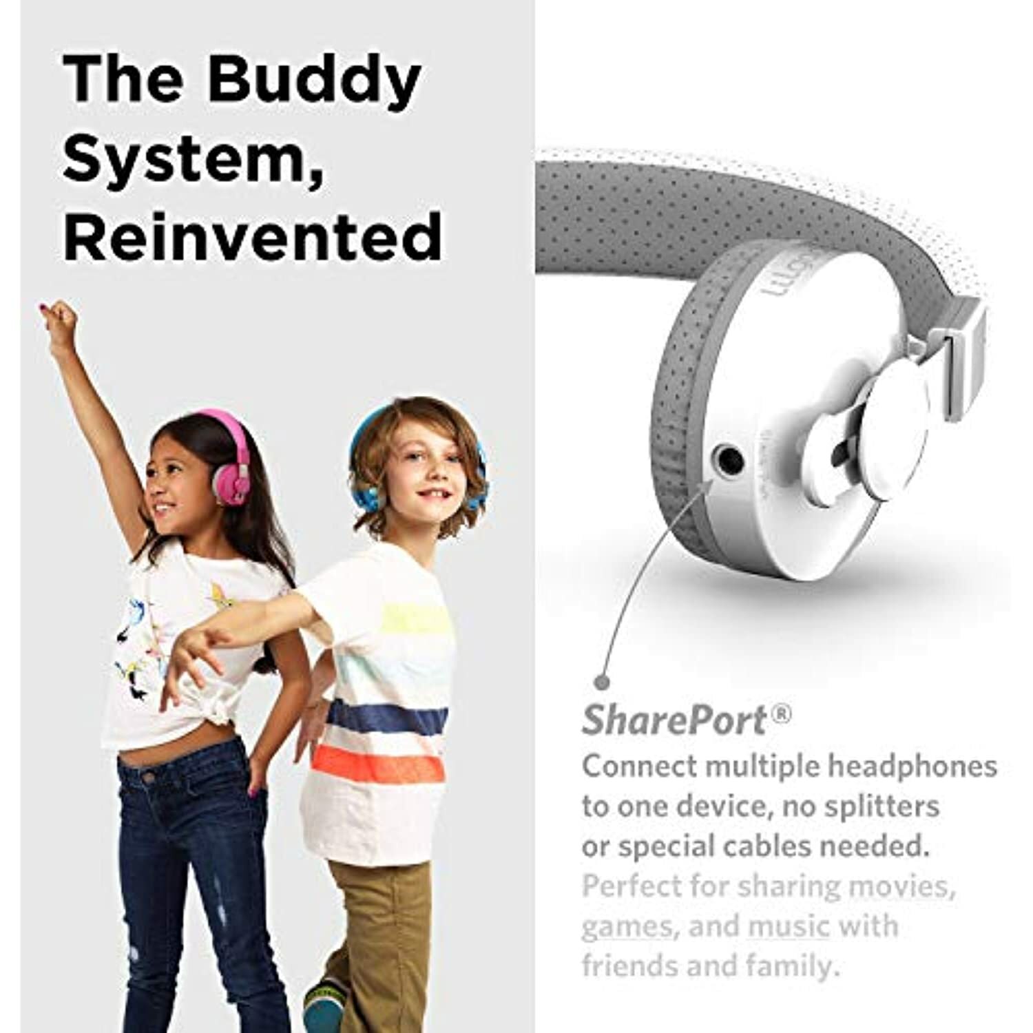 LilGadgets Untangled PRO Kids Premium Wireless Bluetooth Headphones with