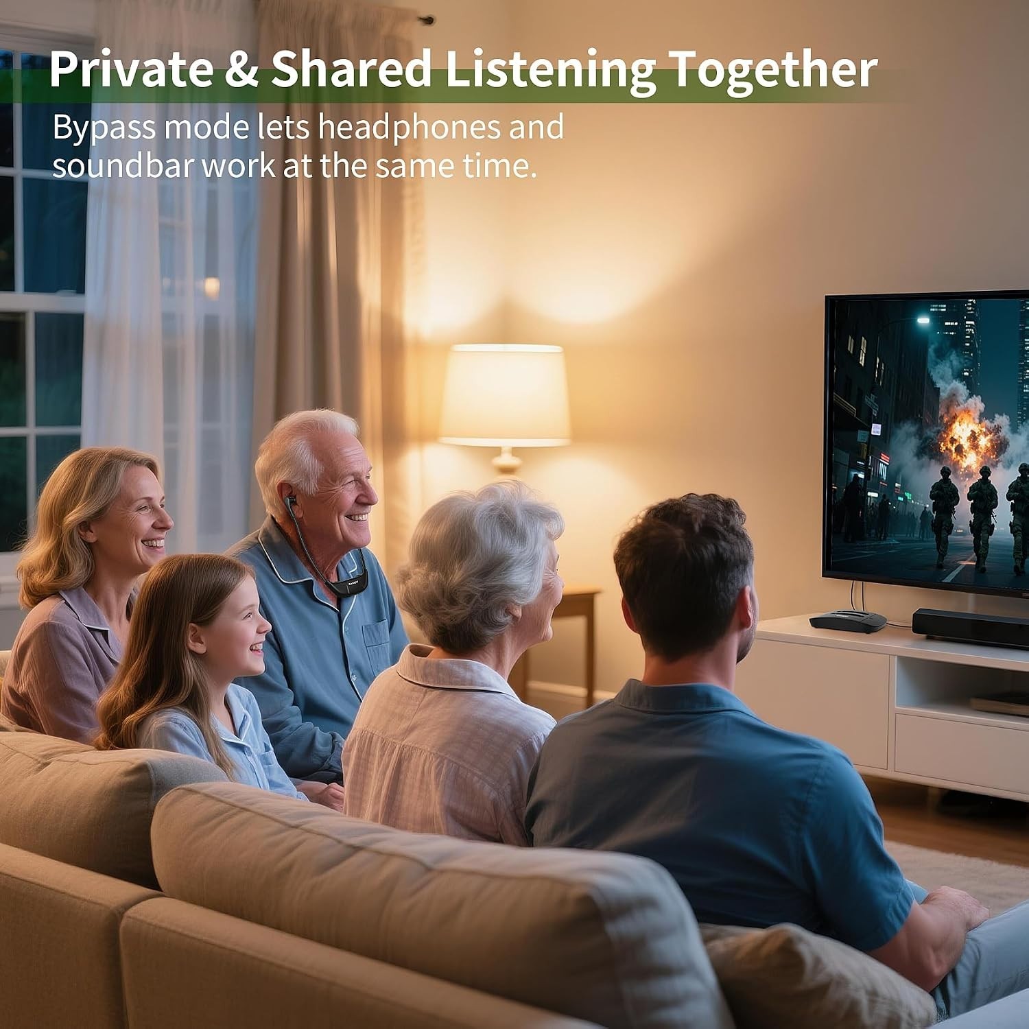 2.4G Digital Wireless TV Headphones for Seniors & Hard of Hearing | Hear Ever…