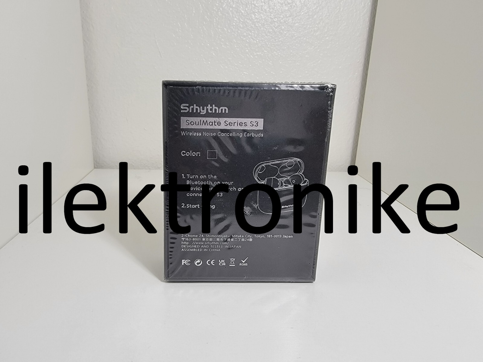 Brand NEW Srhythm SoulMate Series S3 Wireless Noise Cancelling Earbuds Black