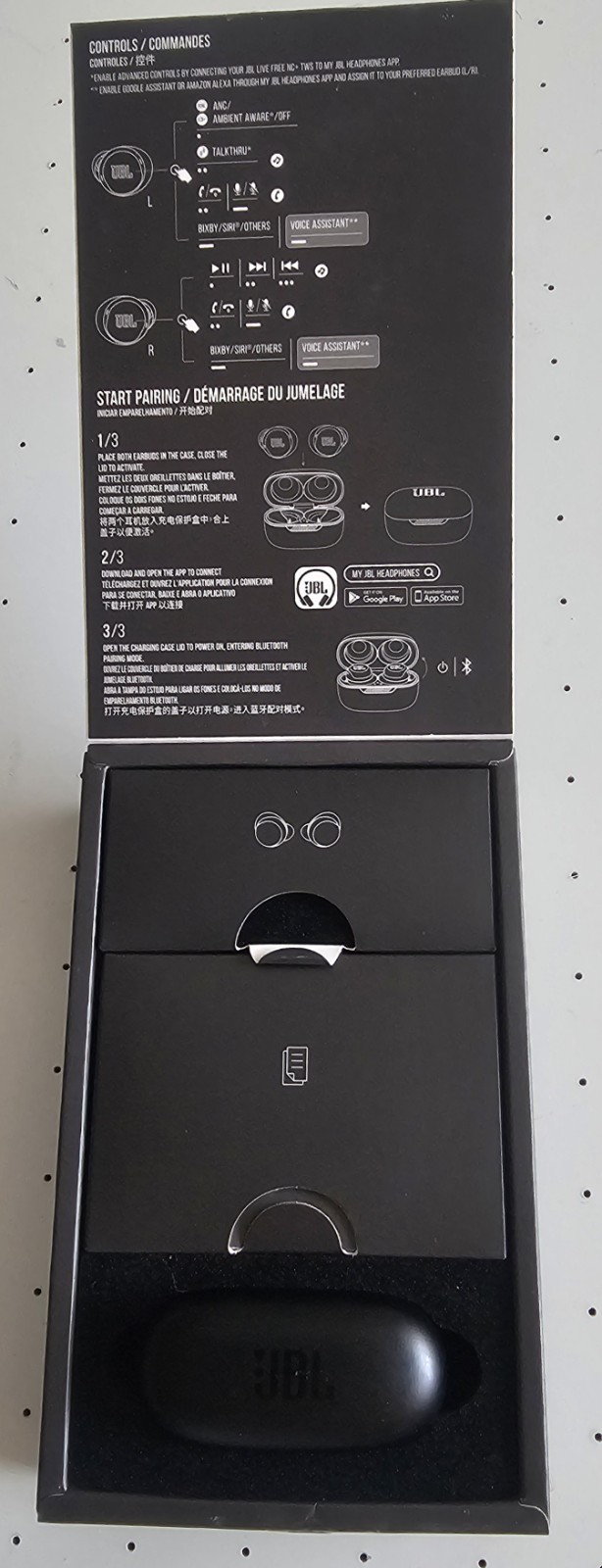 JBL Live Free NC+ TWS True In Ear Bluetooth No Cancelling Headphones – Black