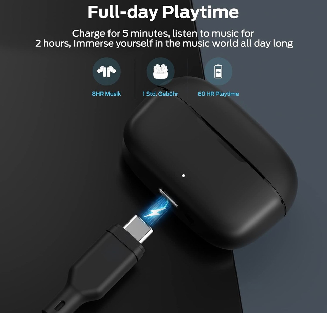 Monster N-Lite Clear Talk Wireless Earbuds Bluetooth 5.3 Headphones, waterproof