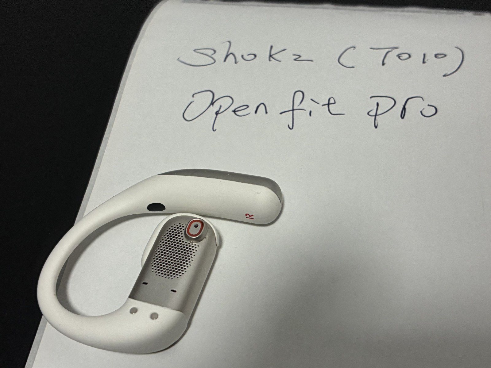 Shokz – OpenFit Pro (T010) -True Wireless Earbuds White – Right Side
