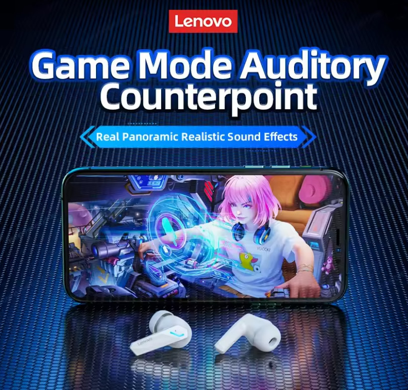 Lenovo GM2 Pro Bluetooth 5.3 Sport Headset Dual Mode HD Call Noise Reduction Ear