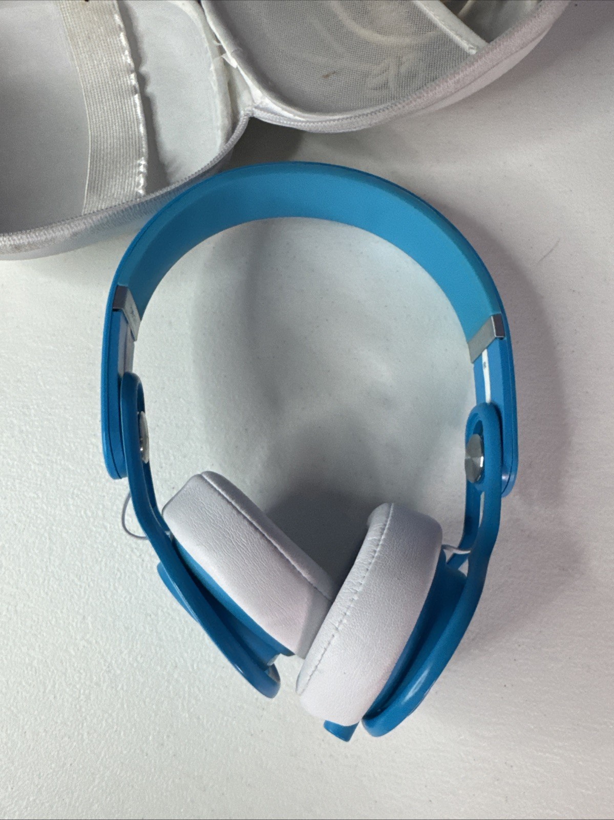 Beats Mixr Wired Headphones David Guetta Limited Edition Blue & White w/ Case