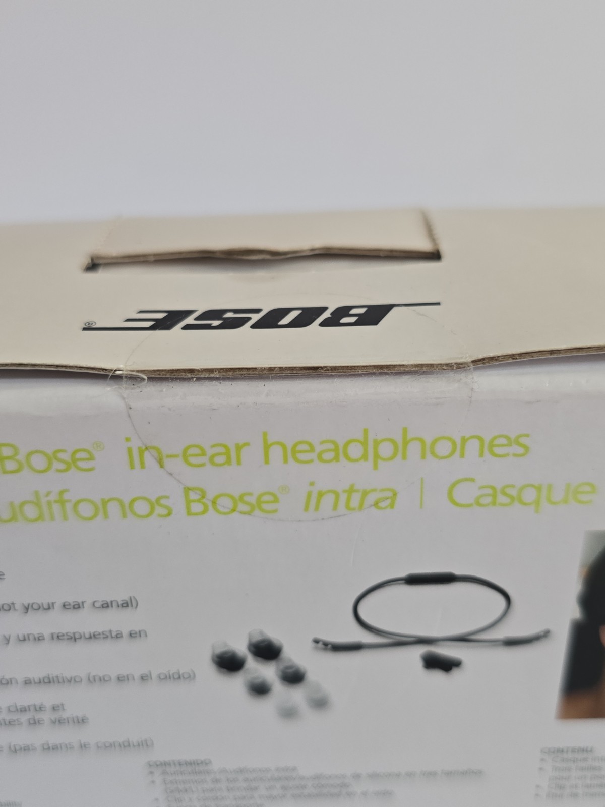 Bose In-Ear Headphones Model BW-1 Wired Earbuds Black BRAND NEW SEALED 306738-00