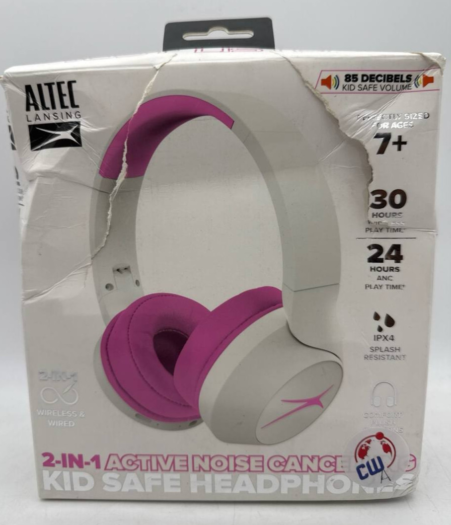 Altec Lansing Wireless Headphones Kid Safe Volume Limiting Noise Cancelling