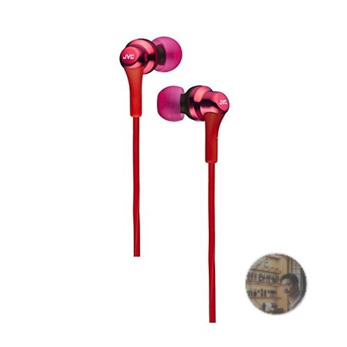 JVC Kenwood HA-FX26-R Wired In-Ear Earphones Red Neodymium Driver New
