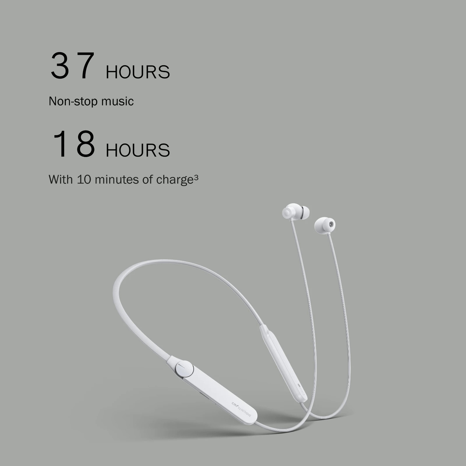 CMF Nothing Neckband Pro 50dB ANC Bluetooth Earphones 37H Grey