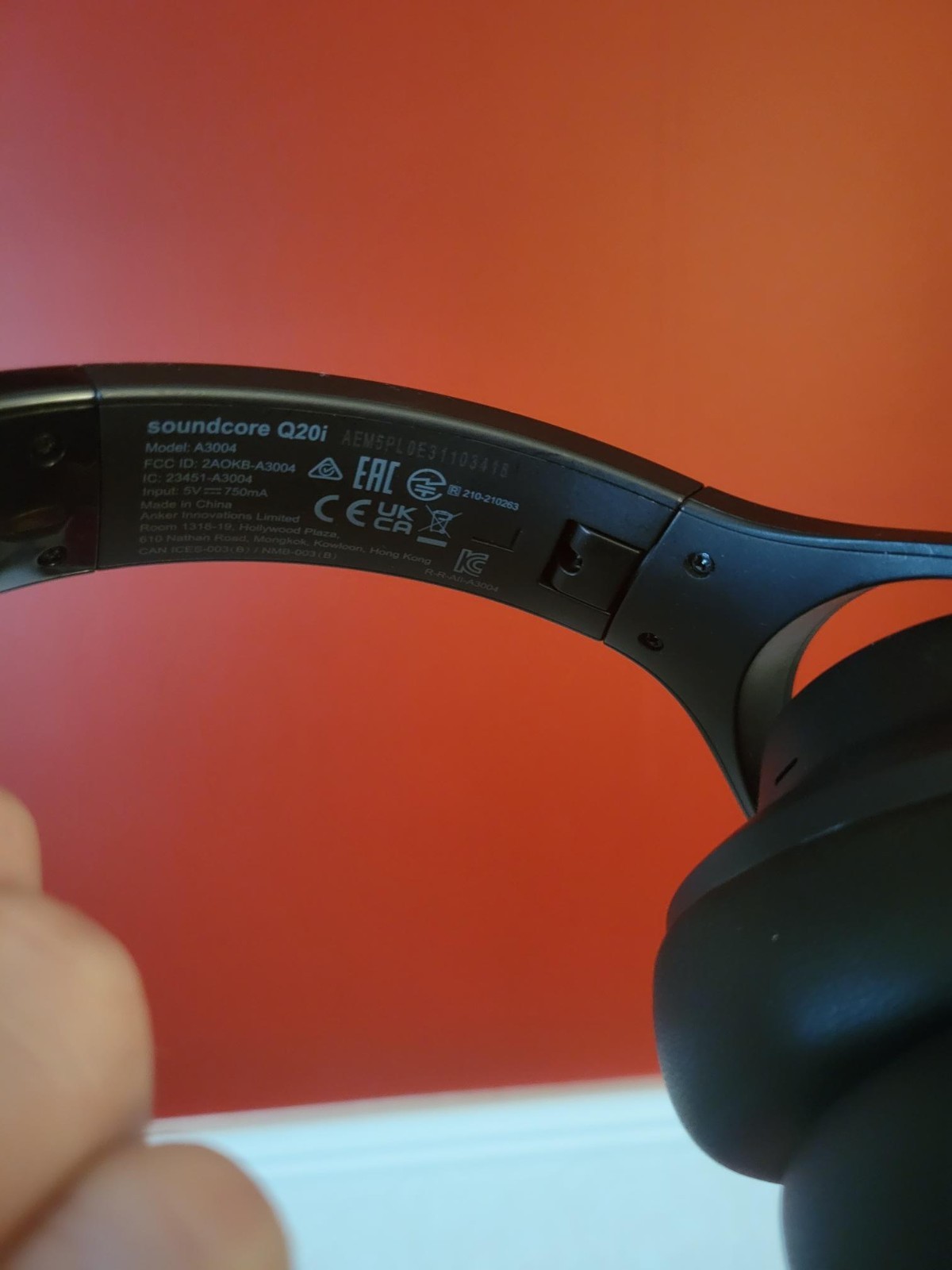 Soundcore by Anker Q20i Hybrid Active Noise Cancelling Bluetooth Headphones