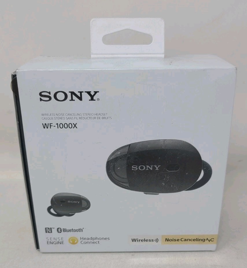 Sony WF-1000X/BM1 Wireless Noise Canceling Headphones – Black.