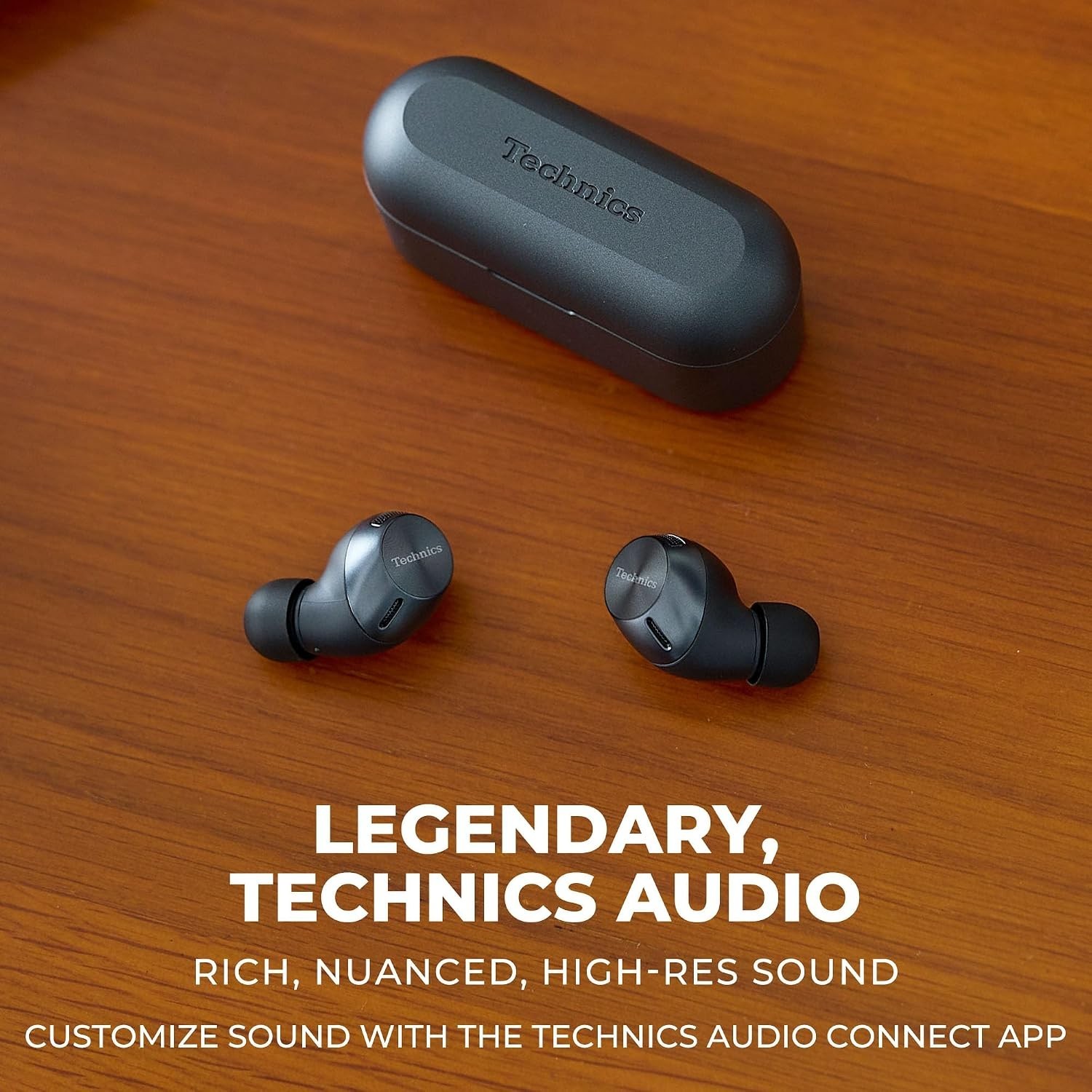 Technics EAH-AZ40M2-K ANC True Wireless Bluetooth Earbuds Multipoint Black
