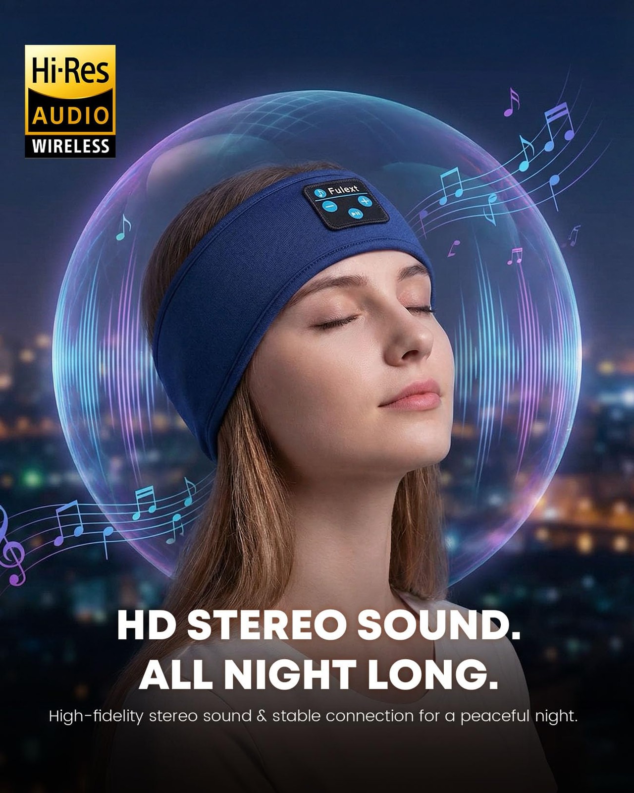Sleeping Headphones, Sleep Headphones Headband, Women Men Sport Headband, Lon…