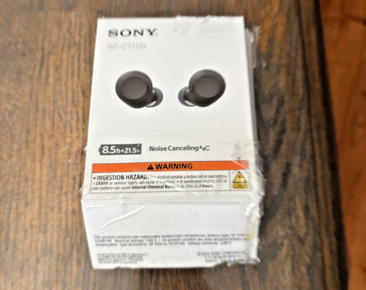 Sony WF-C710N/B (Black) Wireless Noise Cancelling Earbuds