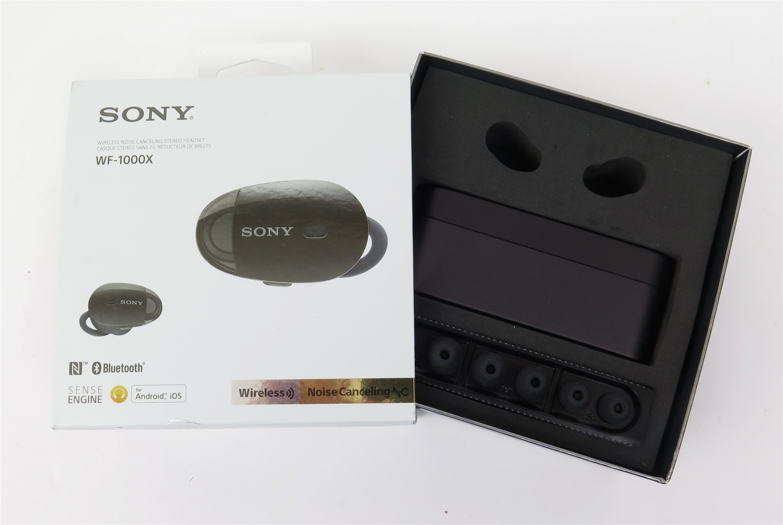 Sony WF-1000X Wireless Noise Canceling Earbuds Bluetooth New Open Box