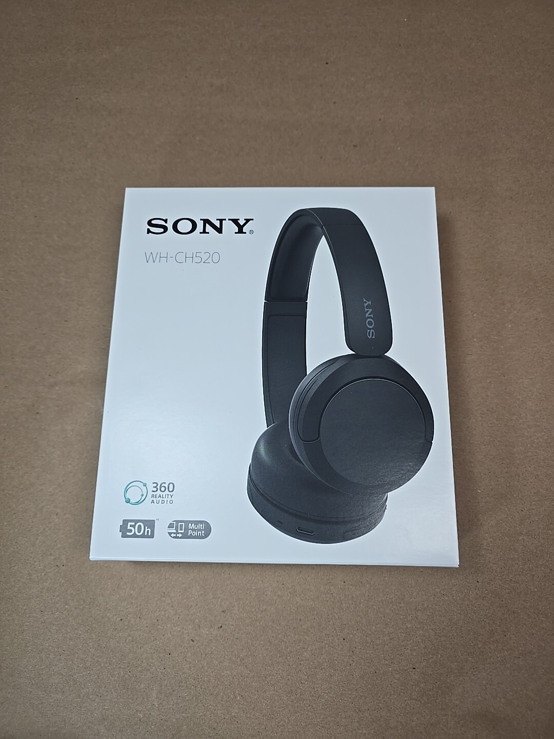 Sony WHCH520 Compact Easy Carrying Wireless Bluetooth On Ear Headphones Black