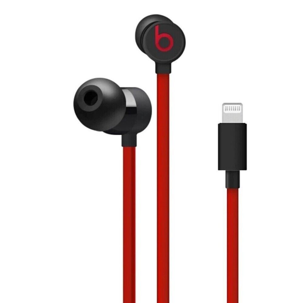 Beats by Dr. Dre urBeats3 Wired Earphones Lighting Headphones In-Ear Red iOS