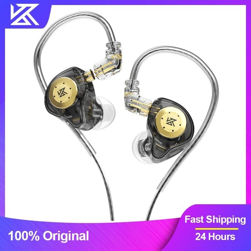 KZ EDX Pro HiFi Wired In-Ear Earphones Bass Stereo IEM 3.5mm w/ Mic Option