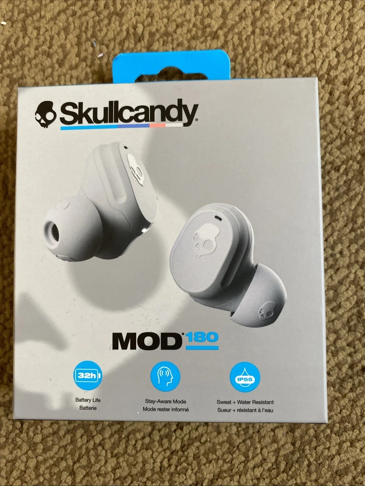 Skullcandy Mod 180 Wireless Earbuds Bluetooth Headphones Up to 32 Hours Battery