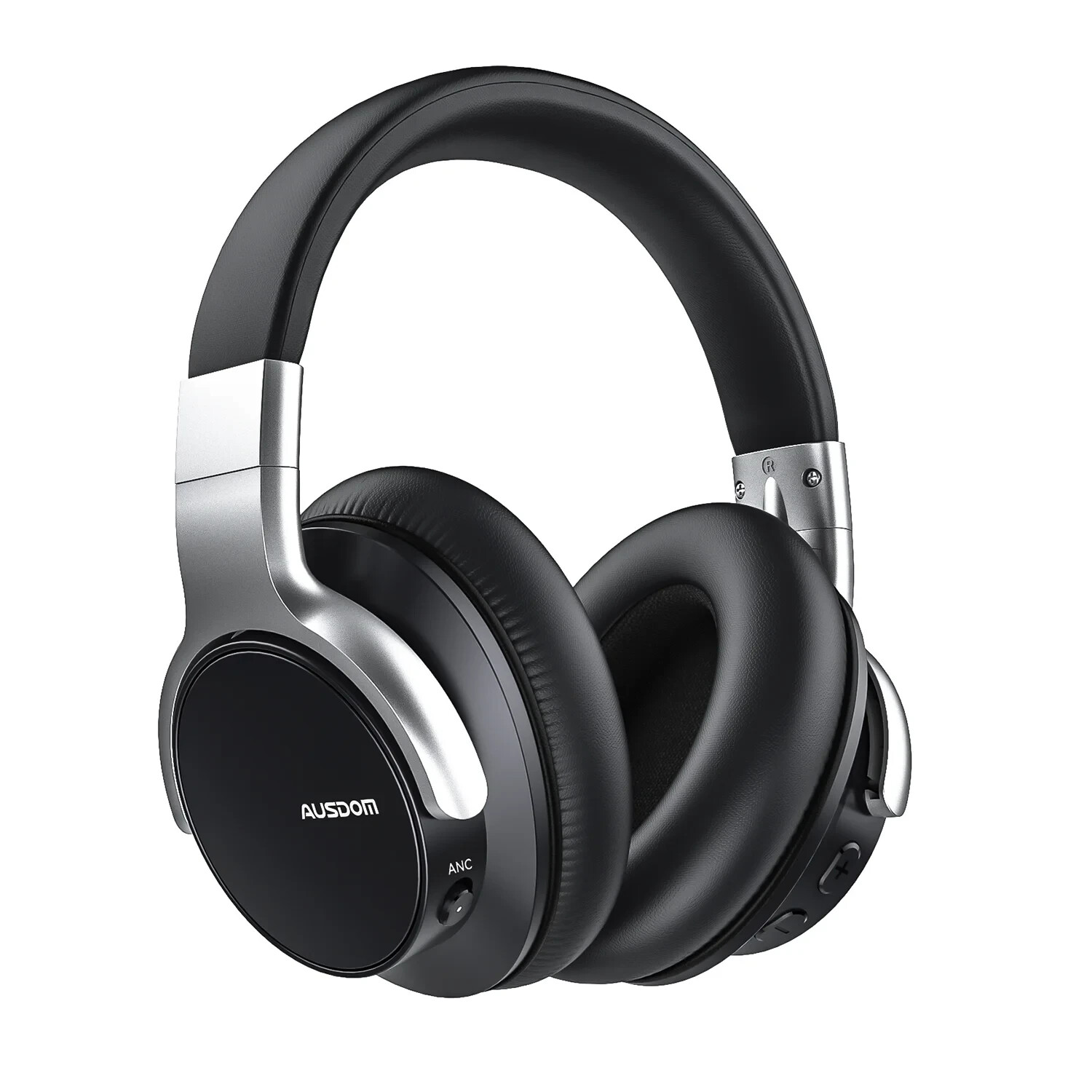 AUSDOM E7 Active Noise Cancelling Headphones, Wireless over Ear Bluetooth 5.0 He