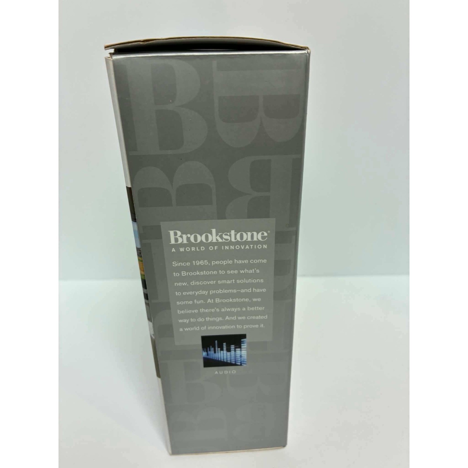 Brookstone Wireless TV Headphones Infrared Stereo System Black Silver 609188