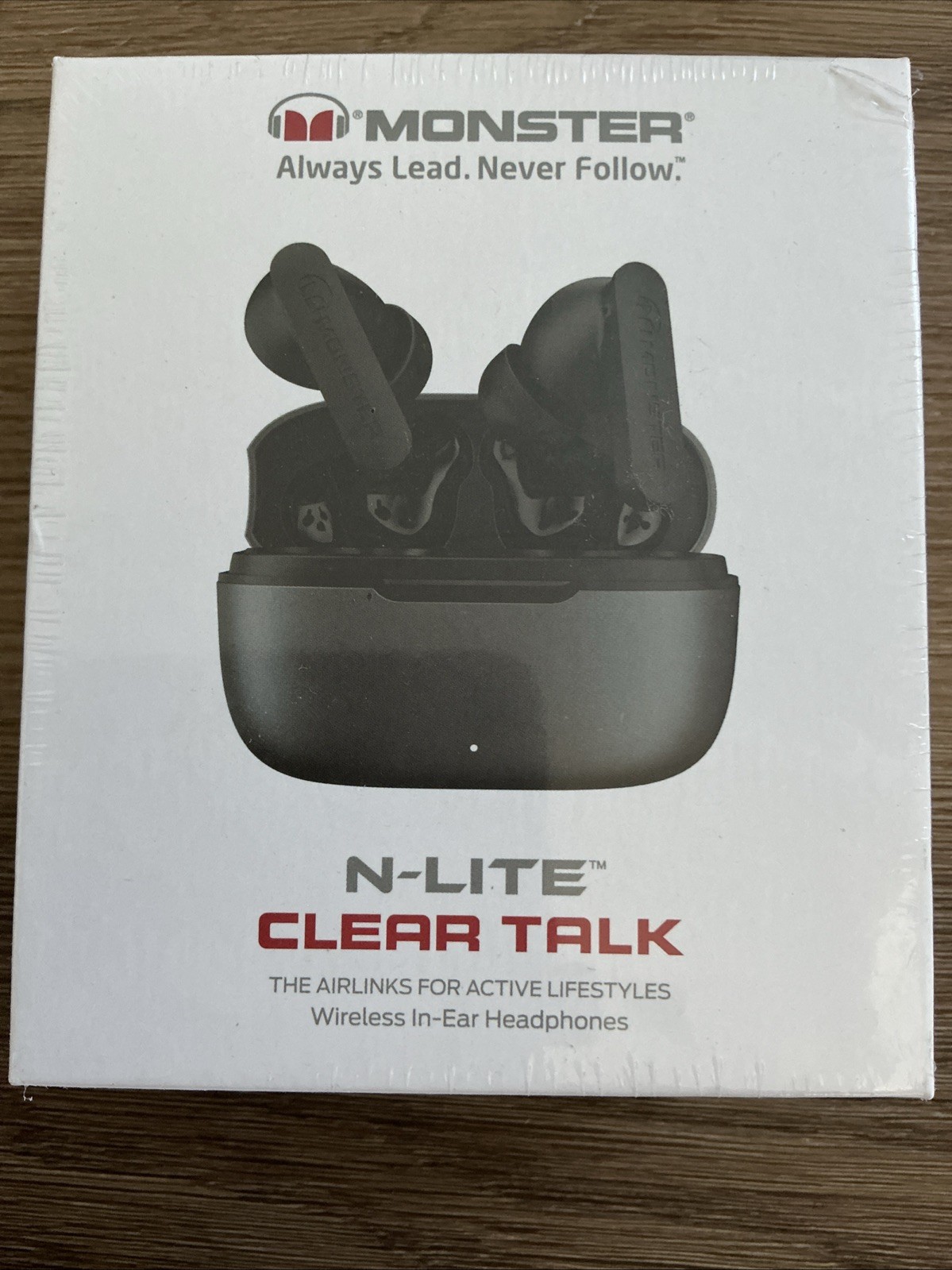 NEW Monster N-Lite Clear Talk Wireless In-Ear Headphones Bluetooth Waterproof.