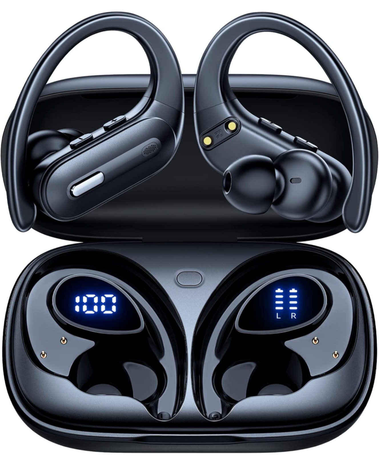 Active Noise Cancelling Wireless Earbuds Bluetooth Headphones 90 Hrs Playtime Ea