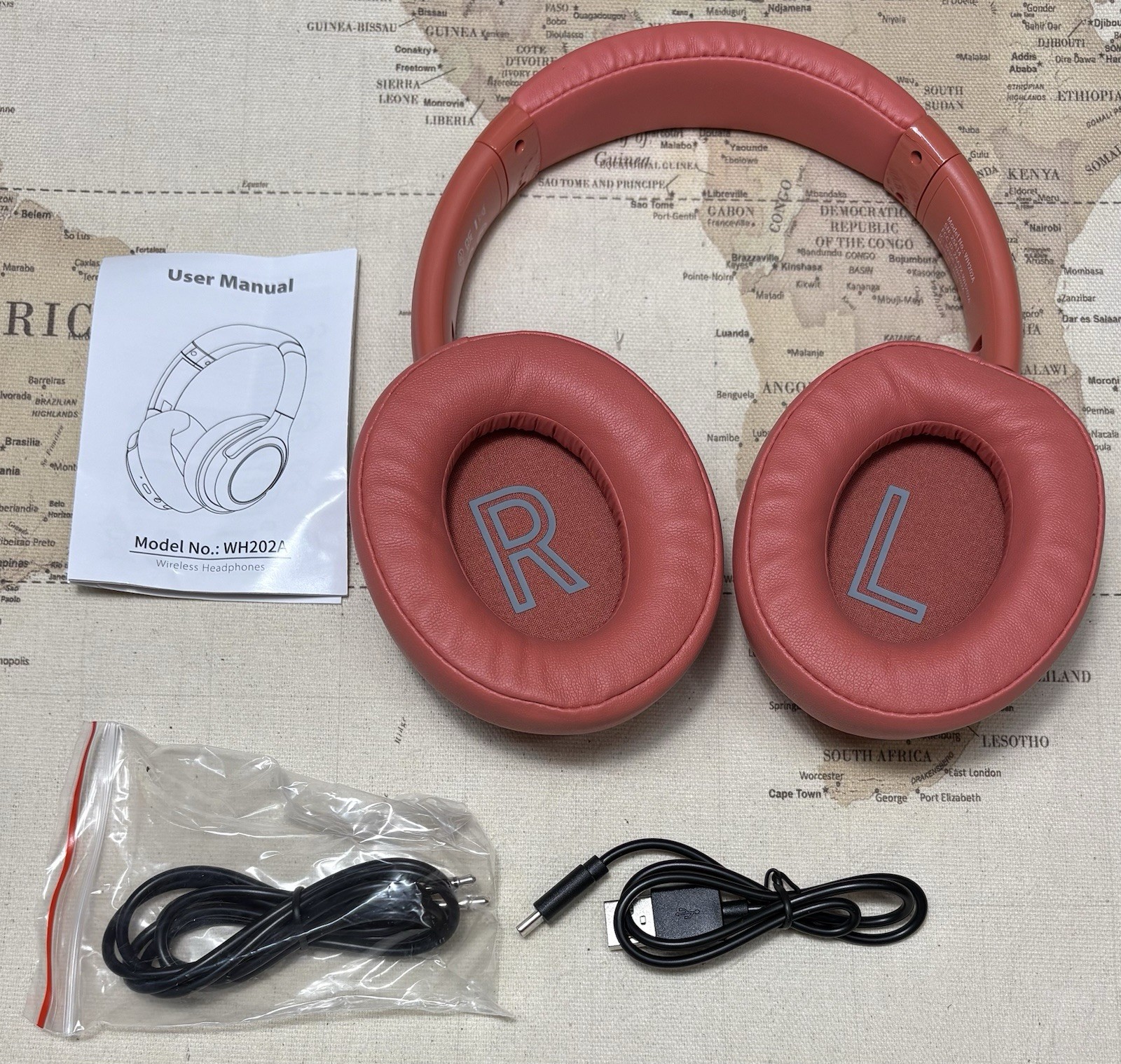 Bluetooth Headphones Over-Ear Berbie 65H Playtime and 6 EQ Music Modes Wireles