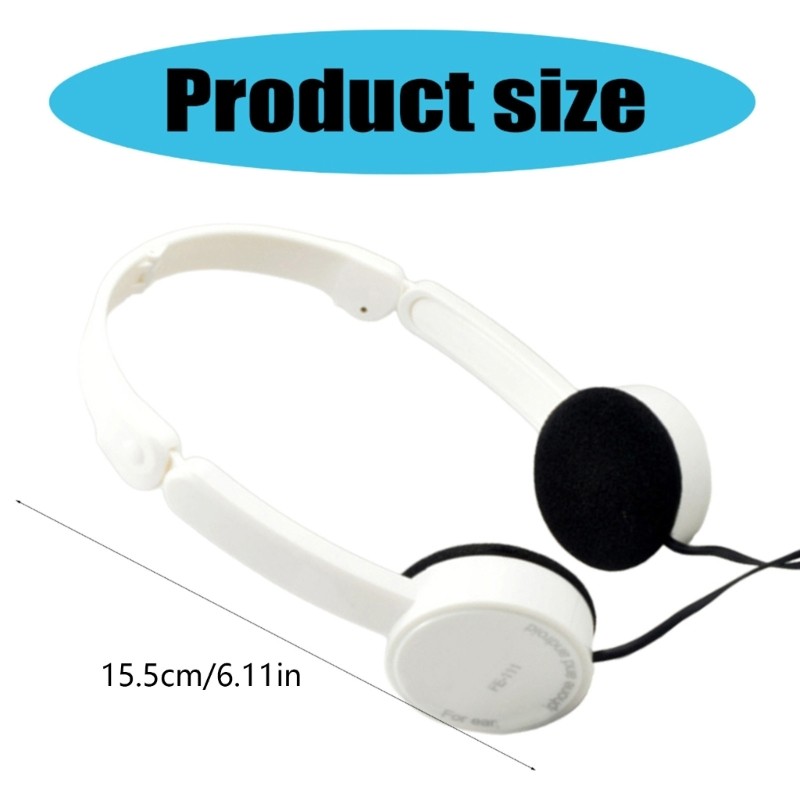 3.5mm Corded On-Ear Headset for Boys/Girls/Laptop/School/Tablet/Cellphone/Laptop