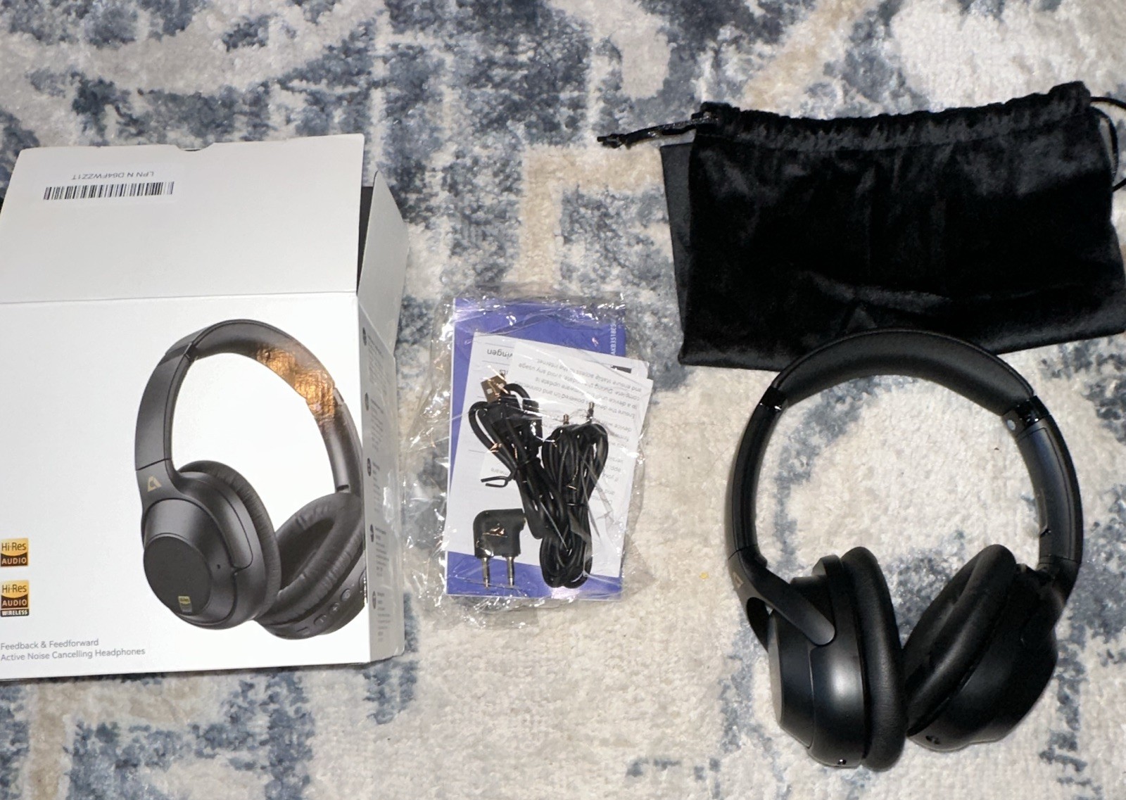 YMOO Y7Pro Noise Cancelling Wired & Wireless Headphones 100H Playtime Over Ear