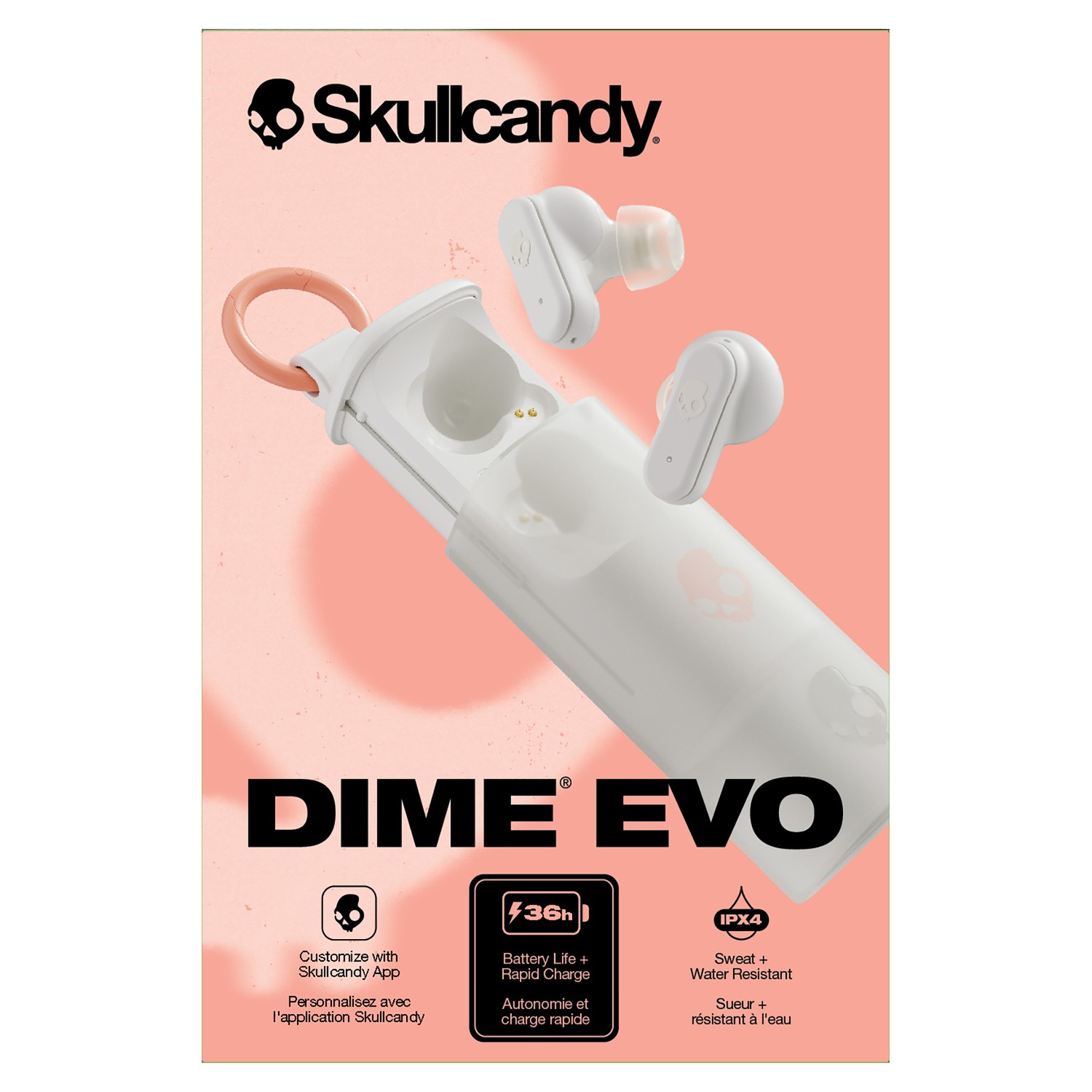 Dime Evo TWS In-Ear Earbuds, Mic, Charging Case, 36-Hr Playtime, IPX4