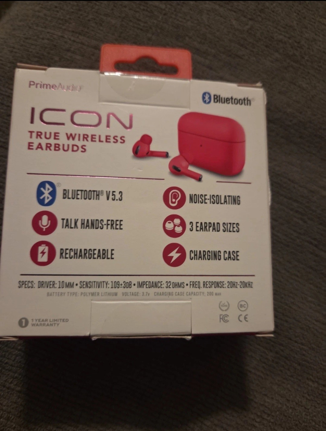 Icon Earbuds Wireless Bluetooth Works With Siri And Google Assistant New