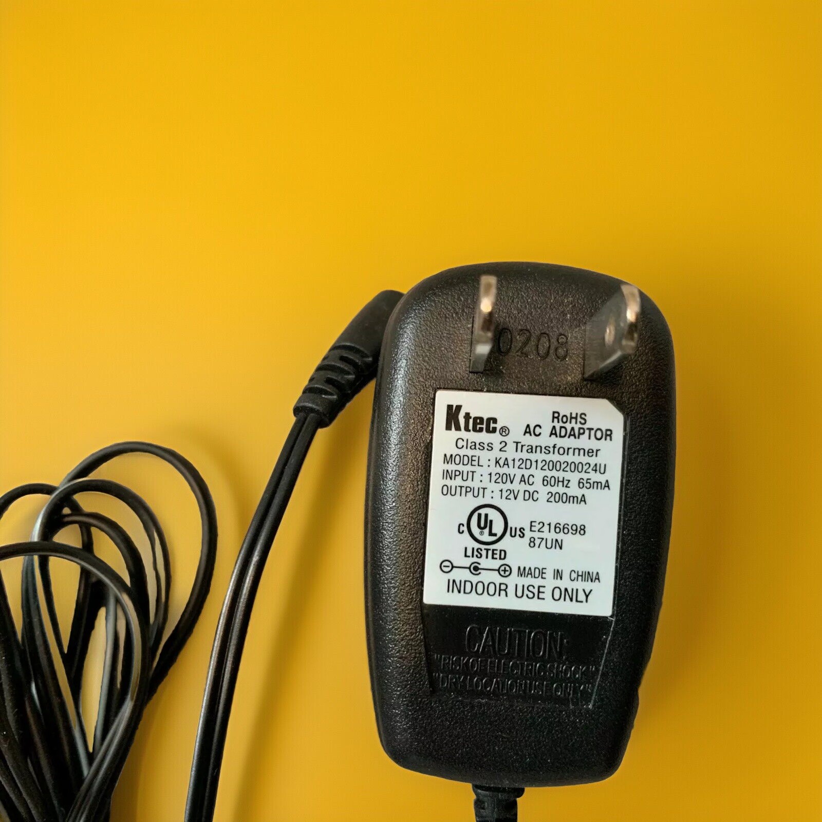 KTec TV Ears AC Power Adaptor