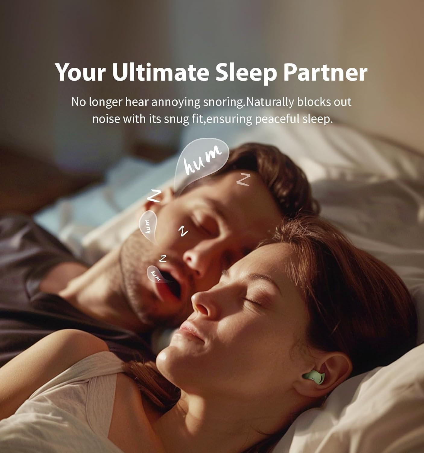 Invisible Sleep Headphones,Sleep Earbuds for Side Sleepers (Green) | Mini Noise