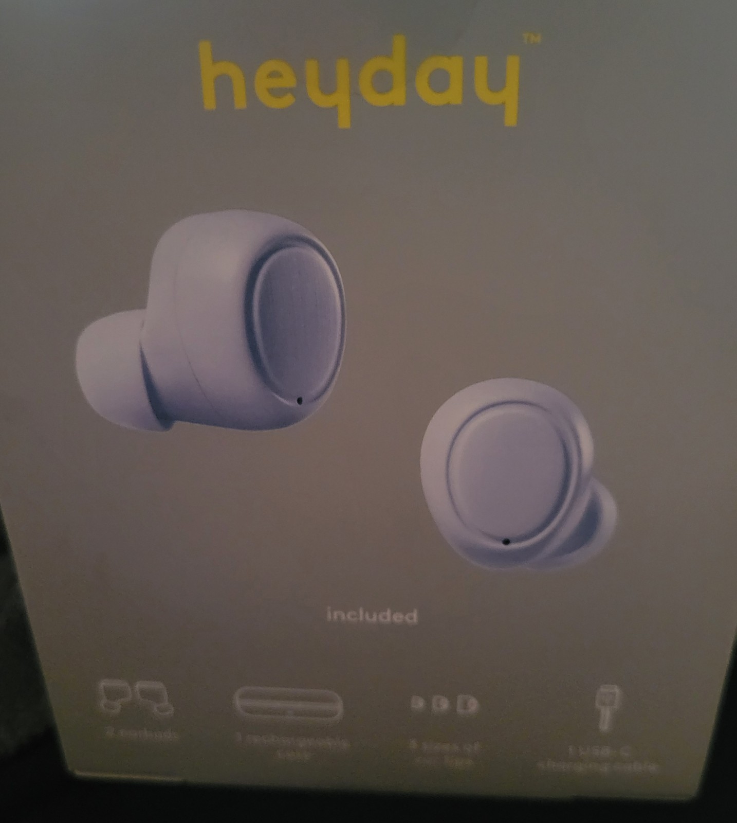 Heyday Sky Blue Wireless Bluetooth Active Noise Cancelling Earbuds